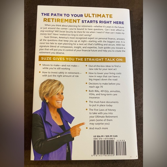 Ultimate Retirement Guide Book by Suze Orman - Picture 2 of 6